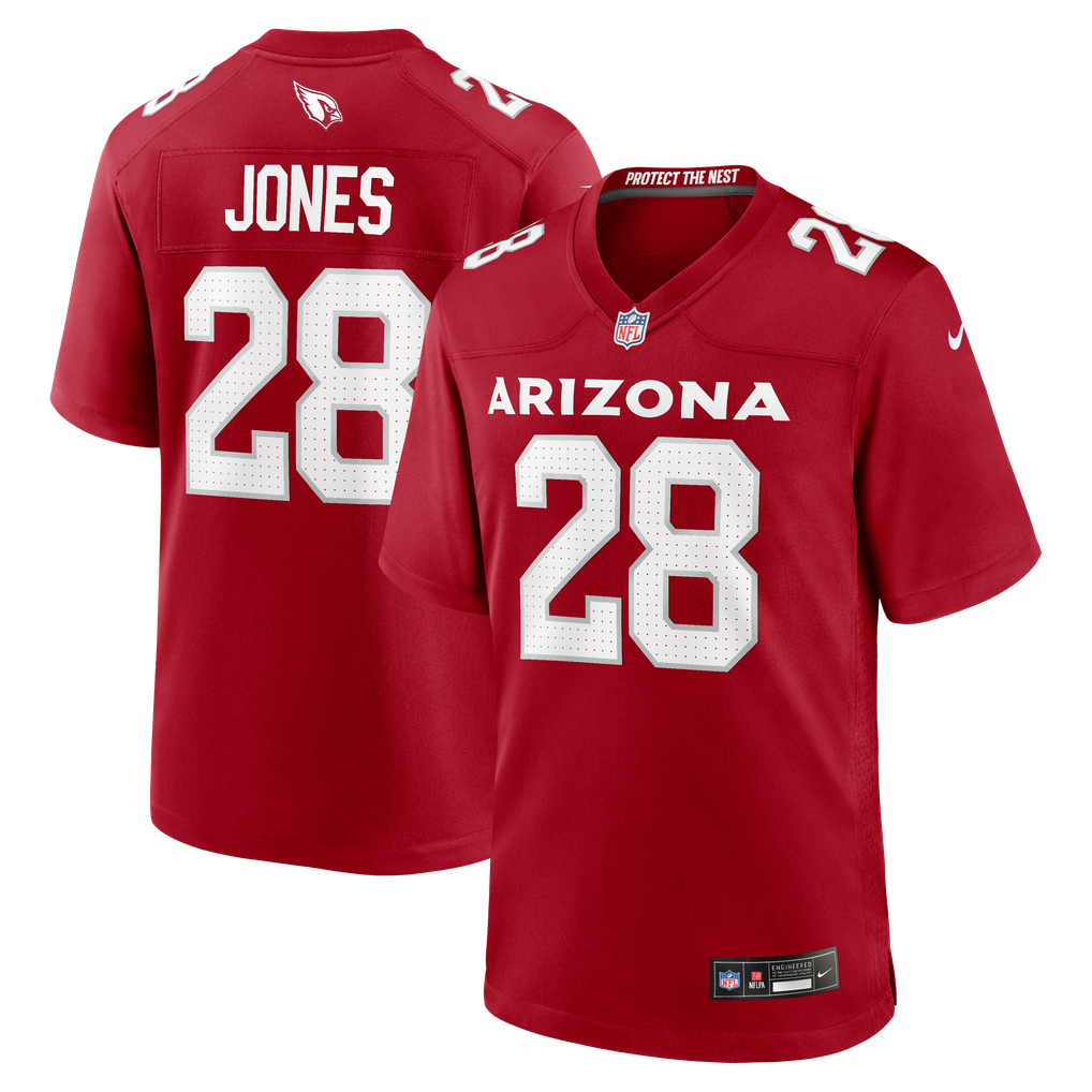 Men's Arizona Cardinals Elijah Jones Nike  Cardinal Team Game Jersey - Image 2