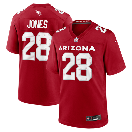 Men's Arizona Cardinals Elijah Jones Nike  Cardinal Team Game Jersey - Image 1