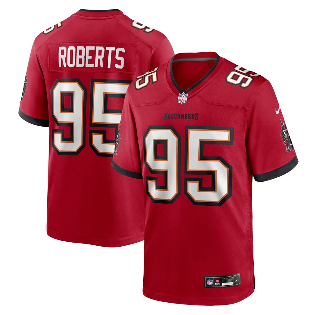 Men's Tampa Bay Buccaneers Elijah Roberts Nike  Red Team Game Jersey - Image 2