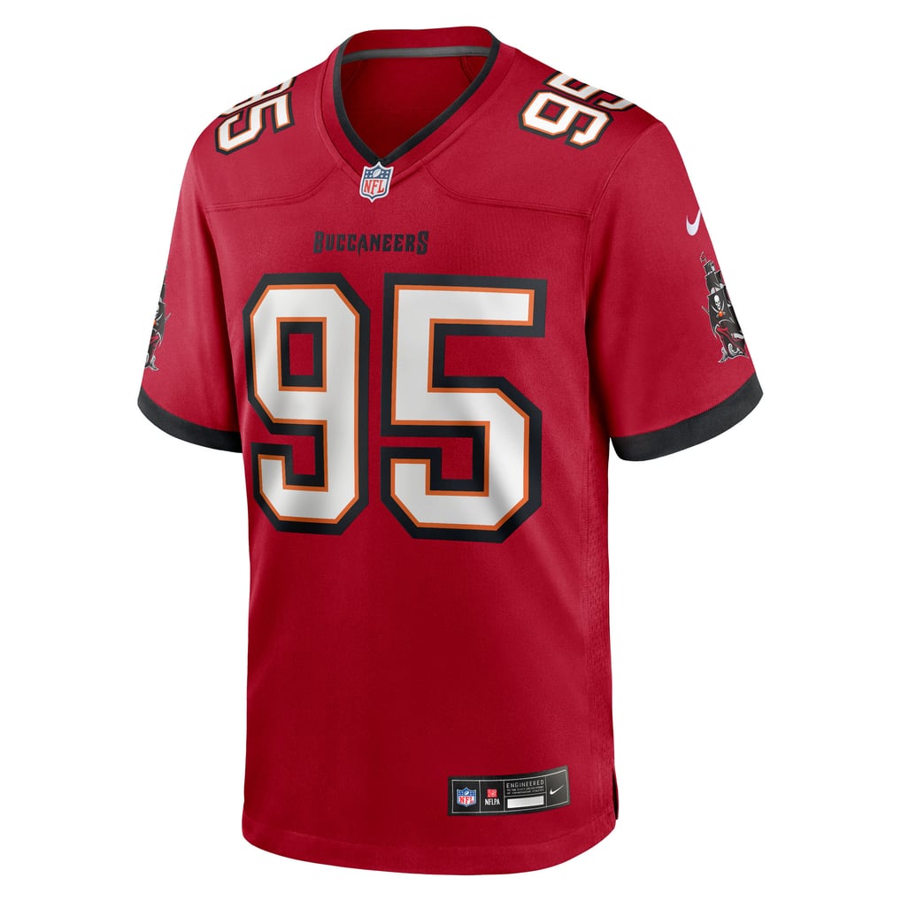 Men's Tampa Bay Buccaneers Elijah Roberts Nike  Red Team Game Jersey - Image 3