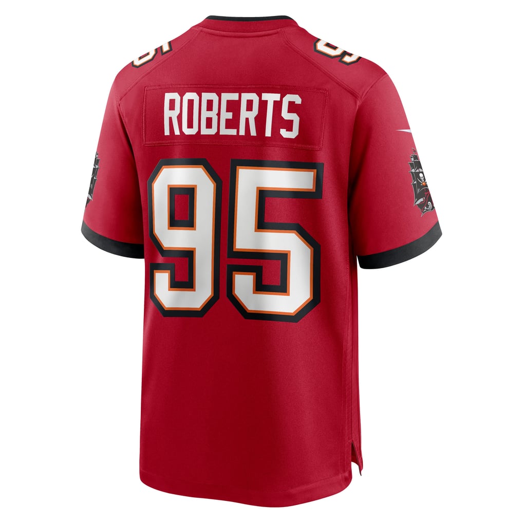 Men's Tampa Bay Buccaneers Elijah Roberts Nike  Red Team Game Jersey - Image 4