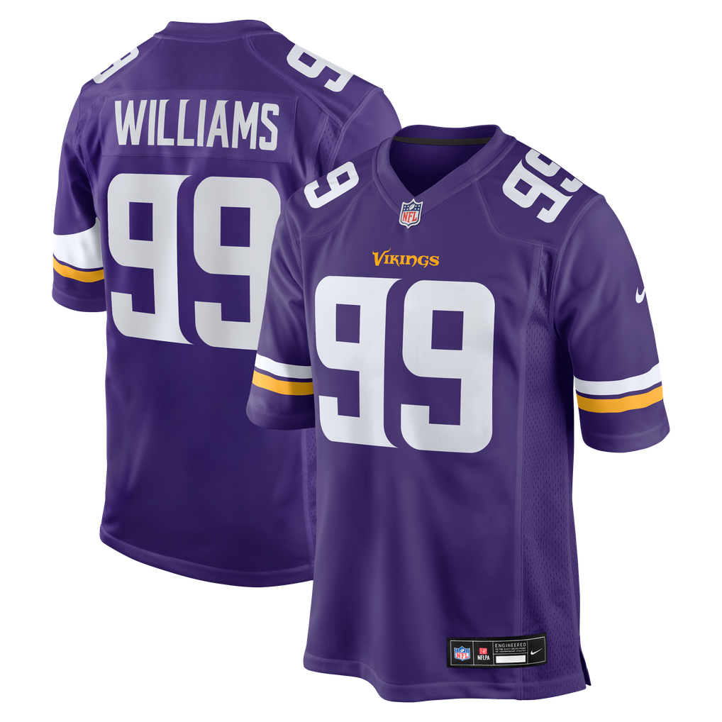 Men's Minnesota Vikings Elijah Williams Nike  Purple Team Game Jersey - Image 1