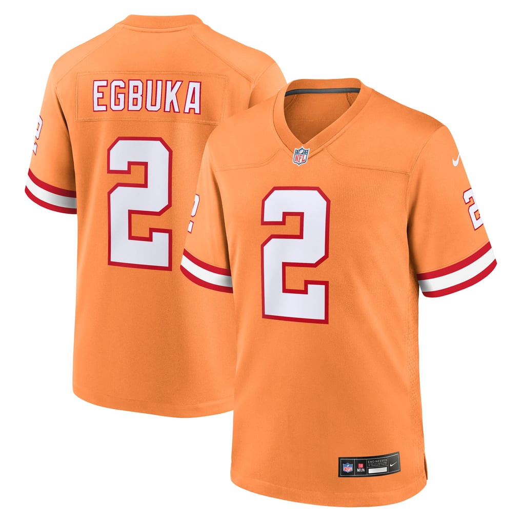 Men's  Tampa Bay Buccaneers Emeka Egbuka Nike Creamsicle Alternate 2  Game Jersey - Image 2