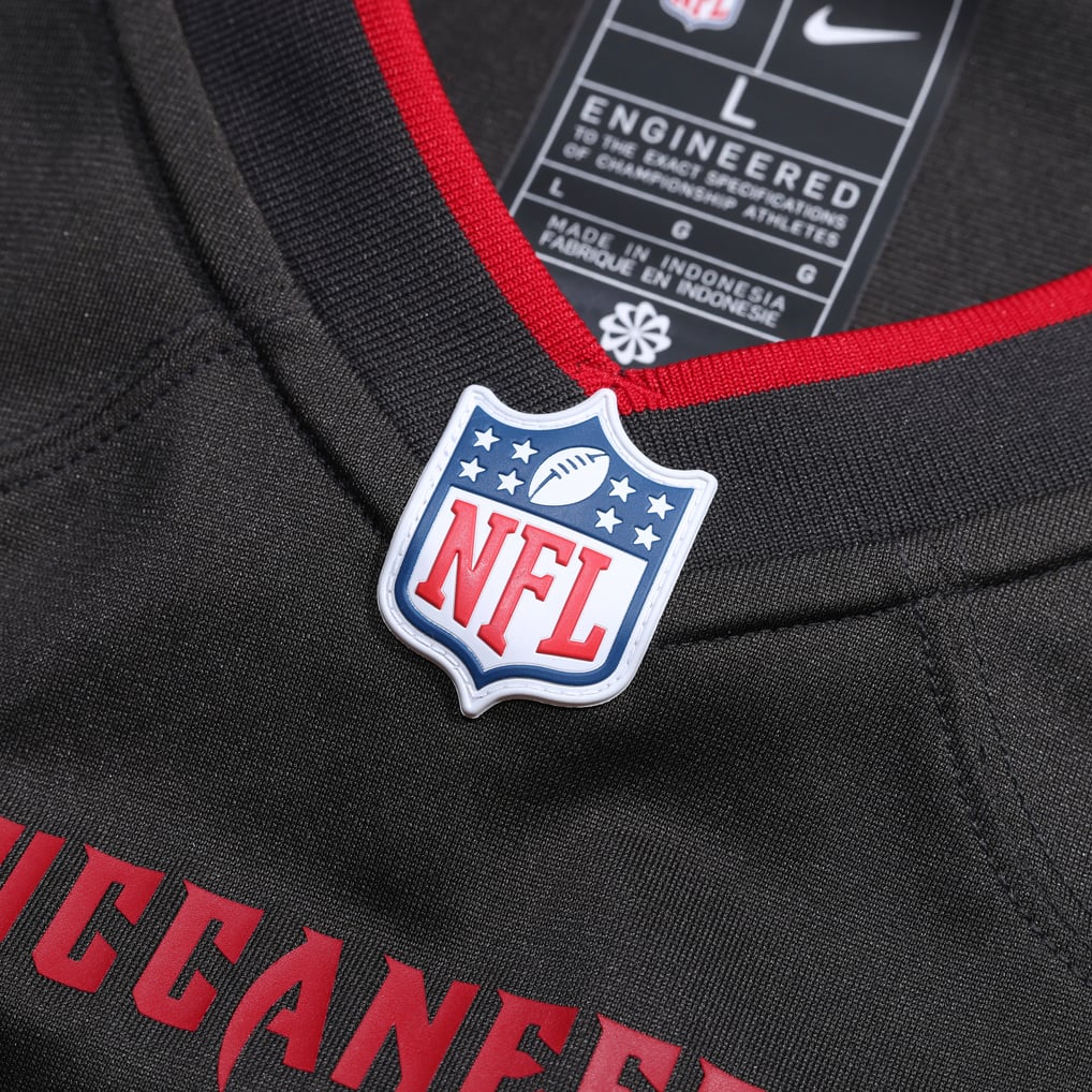 Men's Tampa Bay Buccaneers Emeka Egbuka Nike Pewter Alternate Game Player Jersey - Image 5