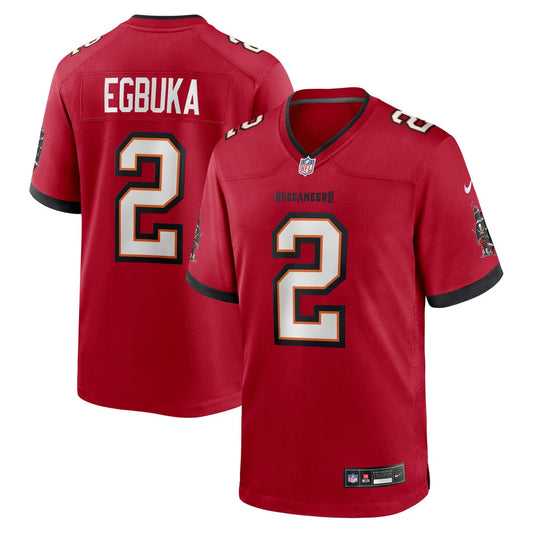 Men's  Tampa Bay Buccaneers Emeka Egbuka Nike Red Team  Game Jersey - Image 1