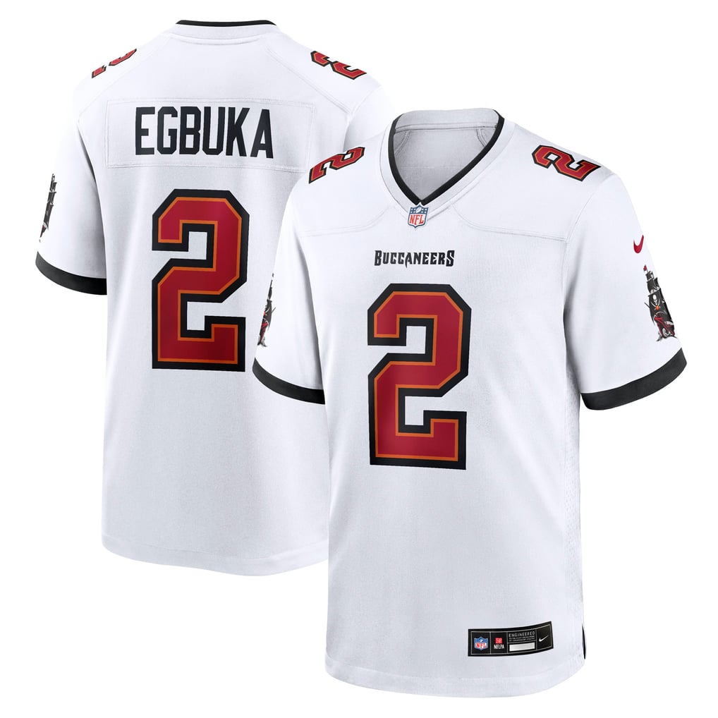 Men's  Tampa Bay Buccaneers Emeka Egbuka Nike White  Game Jersey - Image 2