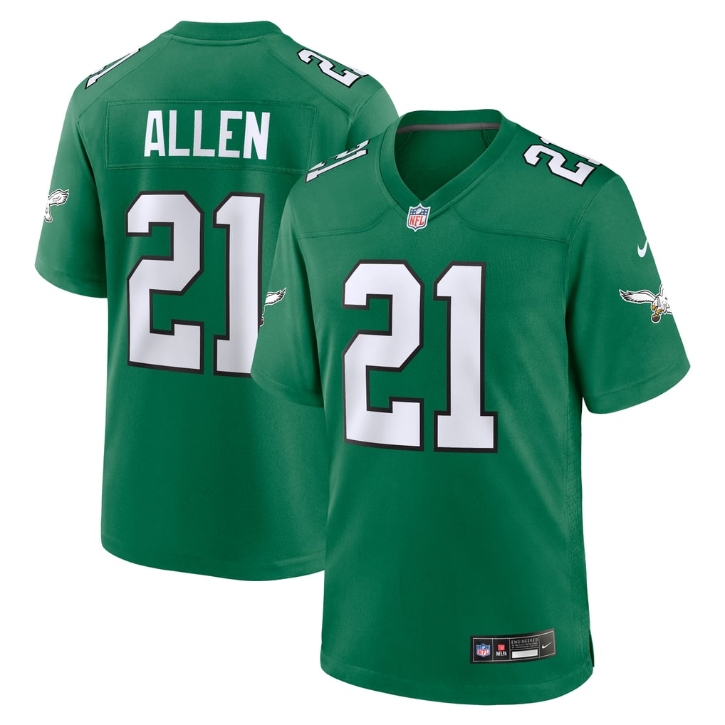 Men's Philadelphia Eagles Eric Allen Nike Kelly Green Retired Player Alternate Game Jersey - Image 1
