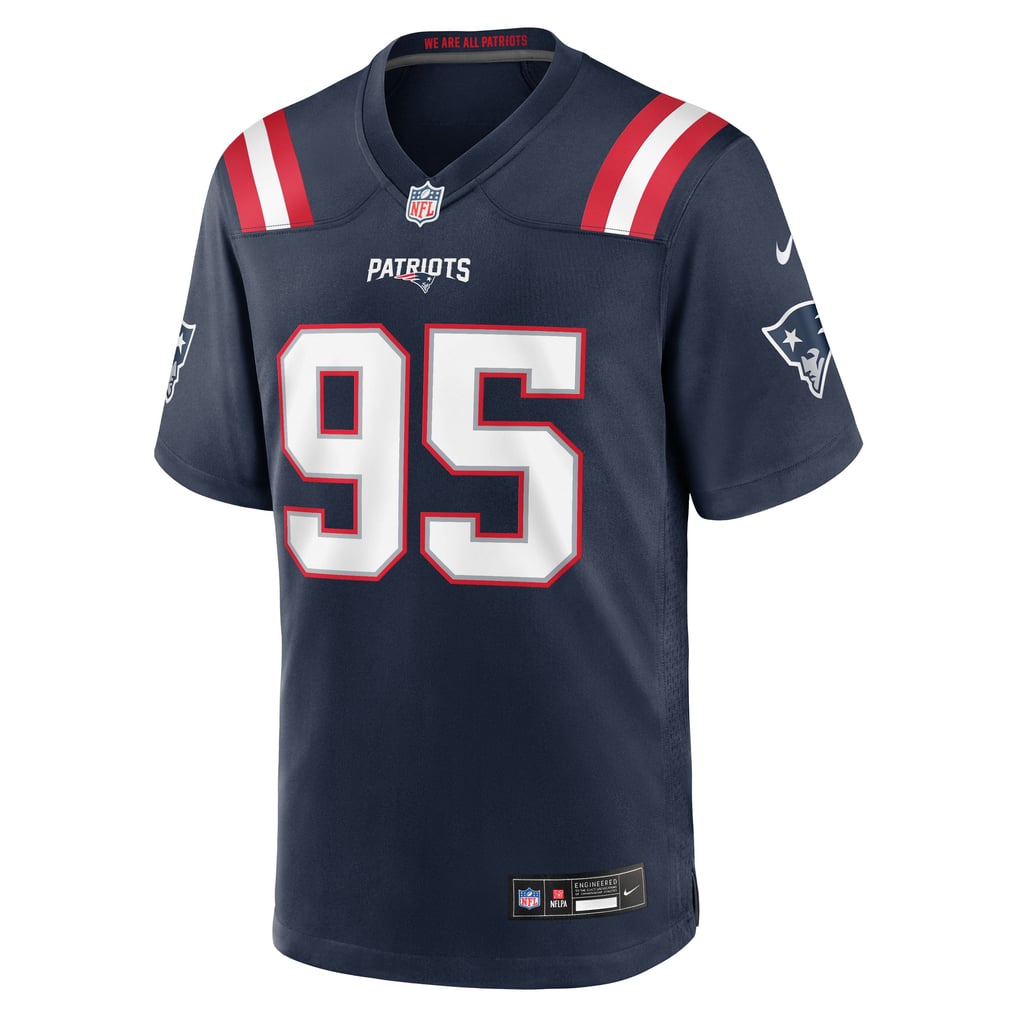 Men's New England Patriots Eric Gregory Nike Navy Team Game Jersey - Image 5