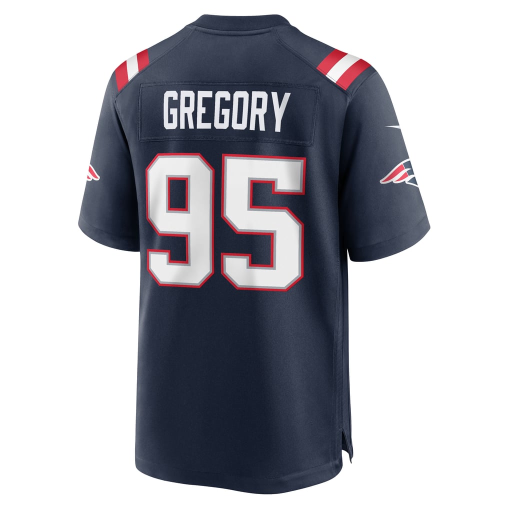 Men's New England Patriots Eric Gregory Nike Navy Team Game Jersey - Image 6