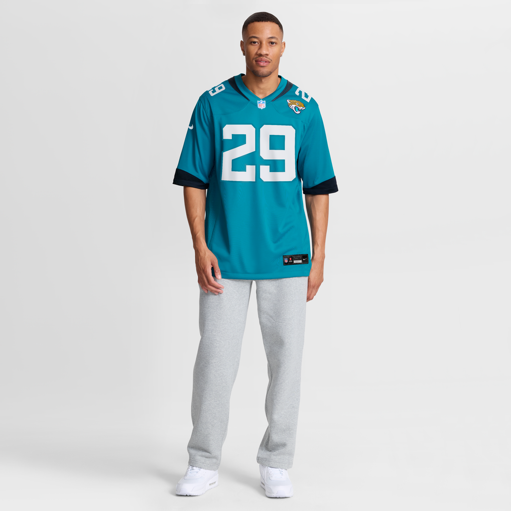 Men's Jacksonville Jaguars Eric Murray Nike  Teal Team Game Jersey - Image 8