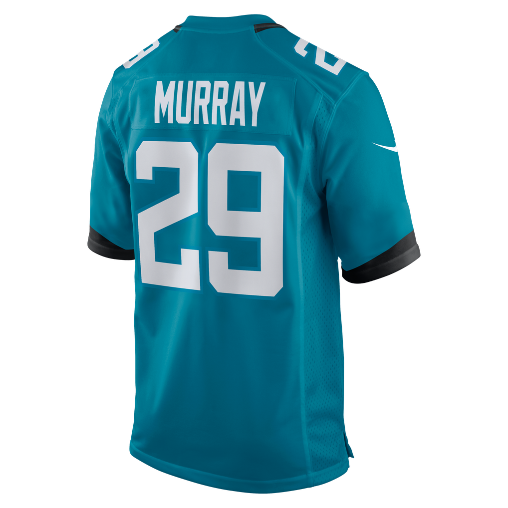 Men's Jacksonville Jaguars Eric Murray Nike  Teal Team Game Jersey - Image 4