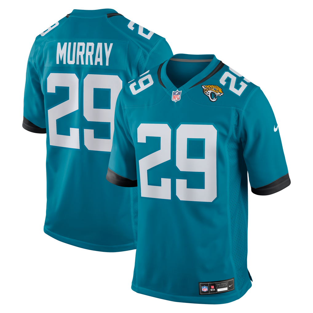 Men's Jacksonville Jaguars Eric Murray Nike  Teal Team Game Jersey - Image 1