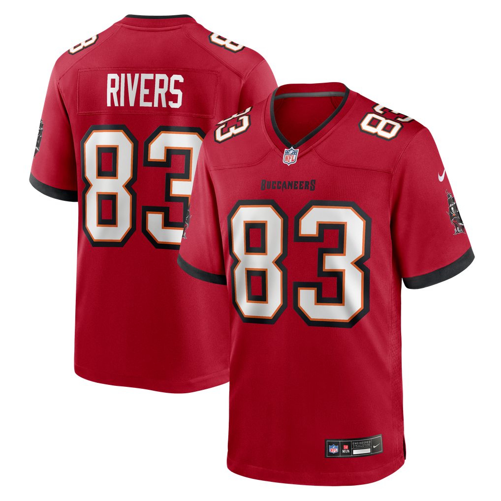 Men's Tampa Bay Buccaneers Eric Rivers Nike Red Team Game Jersey - Image 2
