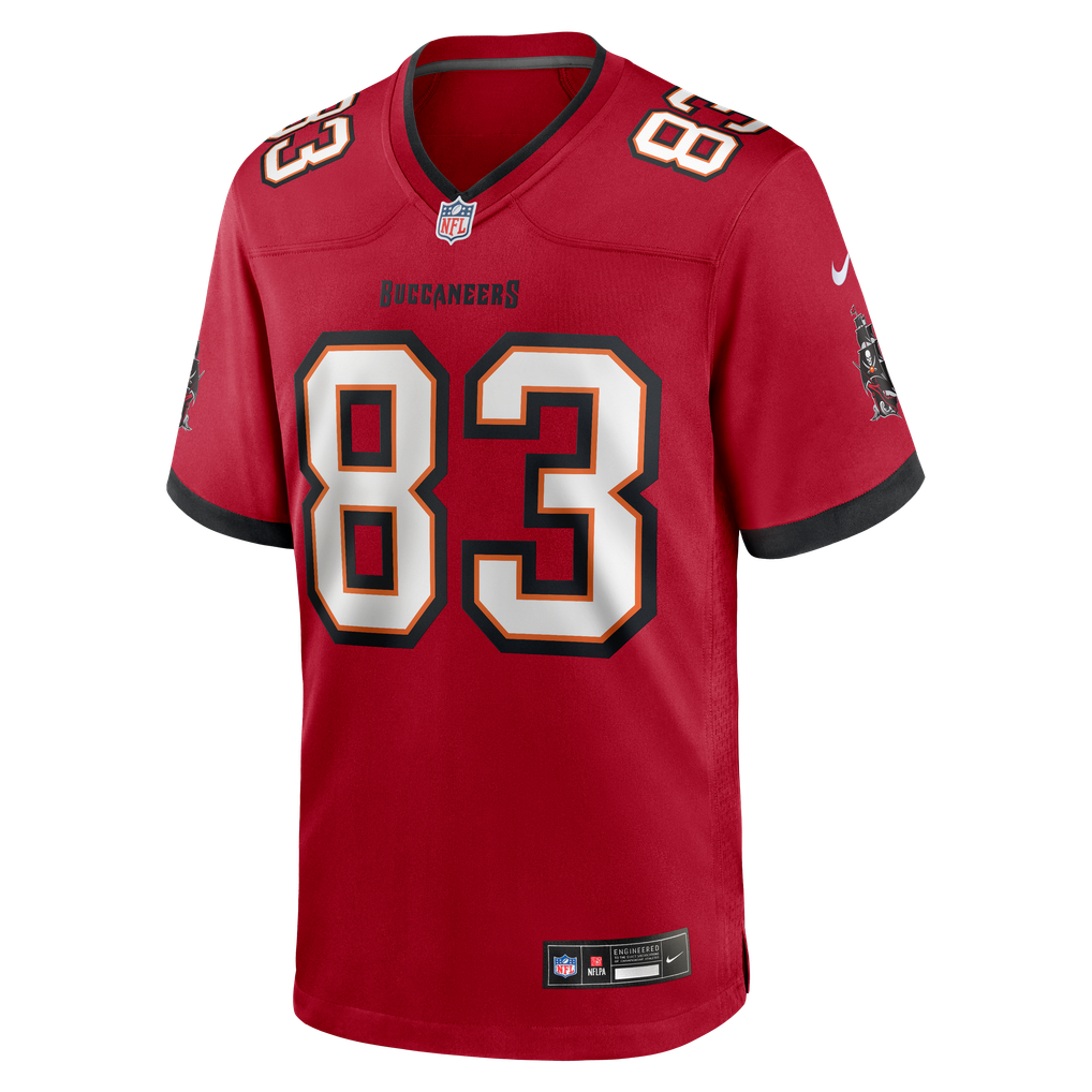 Men's Tampa Bay Buccaneers Eric Rivers Nike Red Team Game Jersey - Image 5