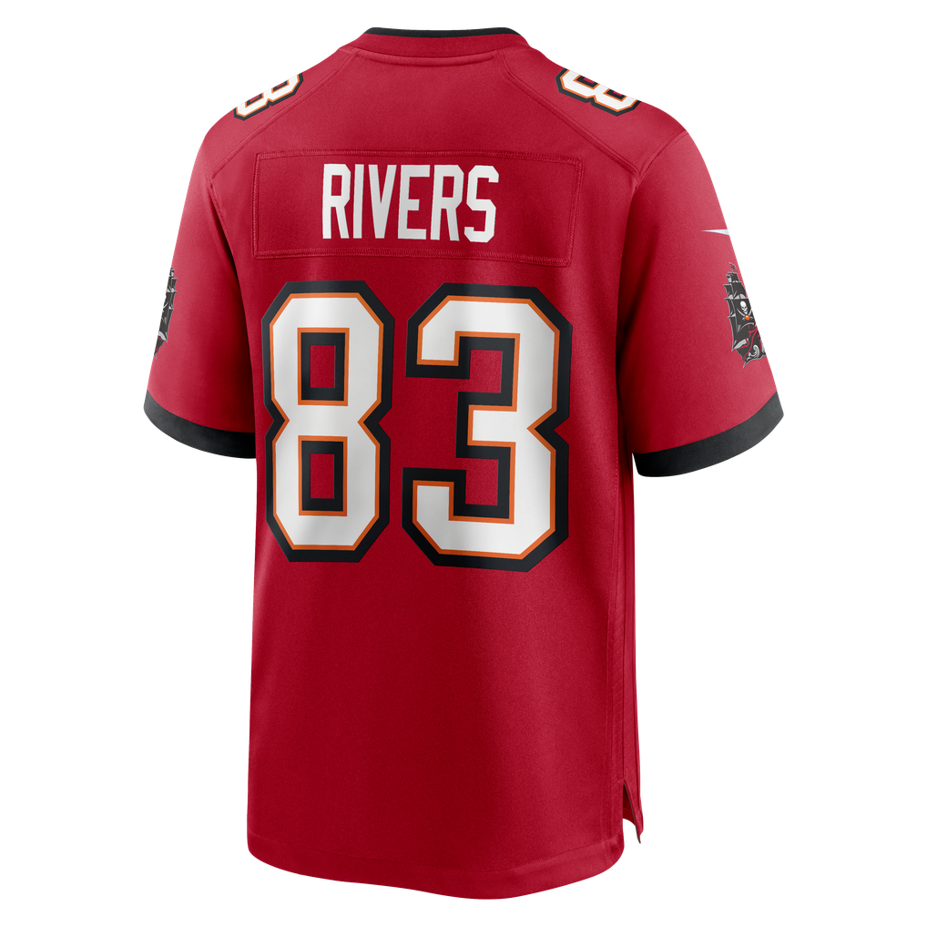 Men's Tampa Bay Buccaneers Eric Rivers Nike Red Team Game Jersey - Image 6