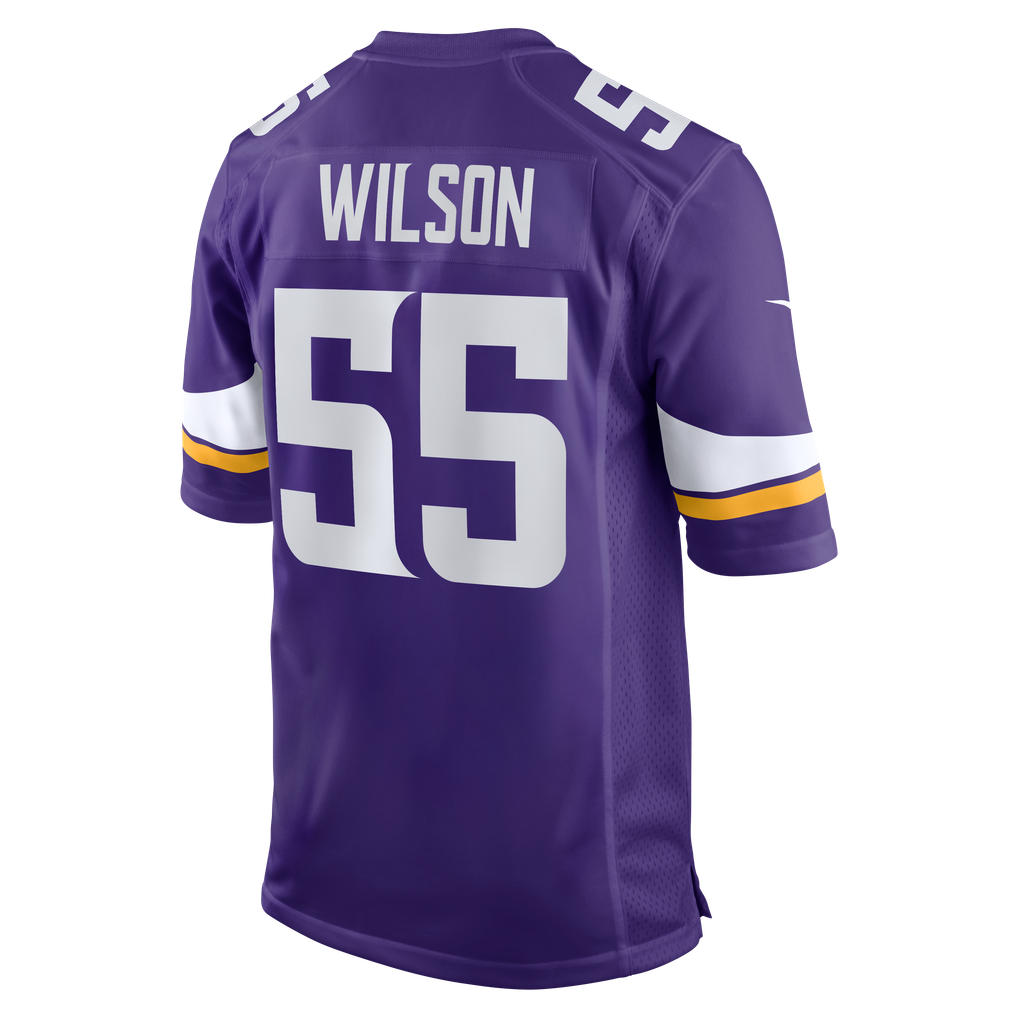Men's Minnesota Vikings Eric Wilson Nike  Purple Team Game Jersey - Image 4