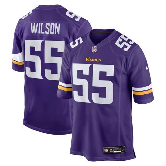 Men's Minnesota Vikings Eric Wilson Nike  Purple Team Game Jersey - Image 1