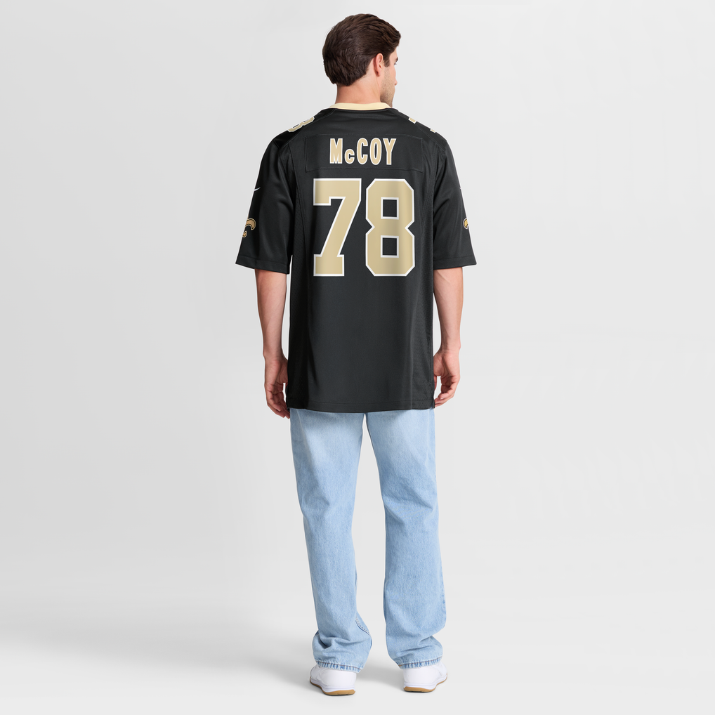 Men's New Orleans Saints Erik Mccoy Nike Black Game Jersey - Image 9