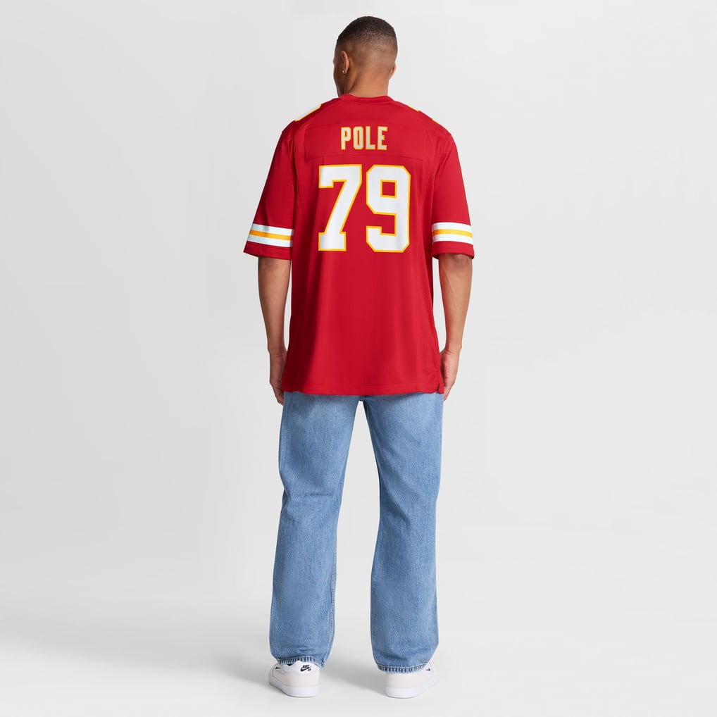Men's Kansas City Chiefs Esa Pole Nike  Red Team Game Jersey - Image 6