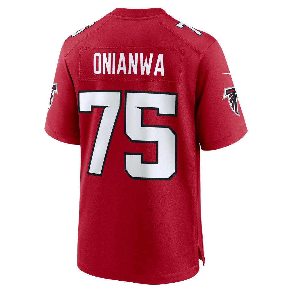 Men's Atlanta Falcons Ethan Onianwa Nike Red Team Game Jersey