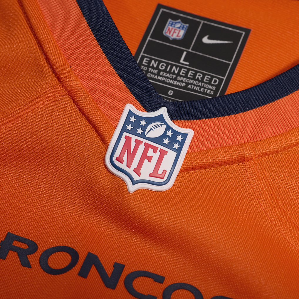 Men's Denver Broncos Evan Engram Nike  Orange Team Game Jersey - Image 5