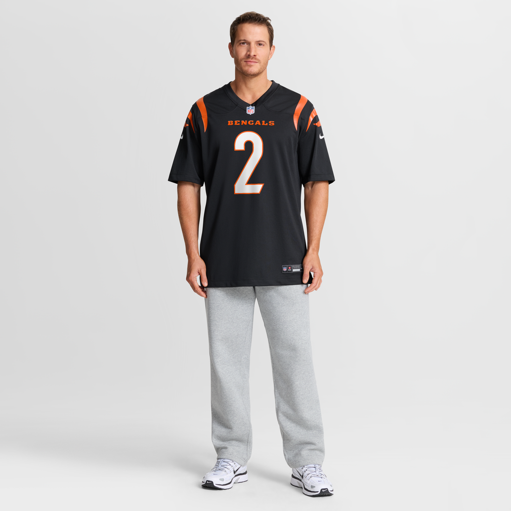 Men's Cincinnati Bengals Evan McPherson Nike Black Game Jersey - Image 8