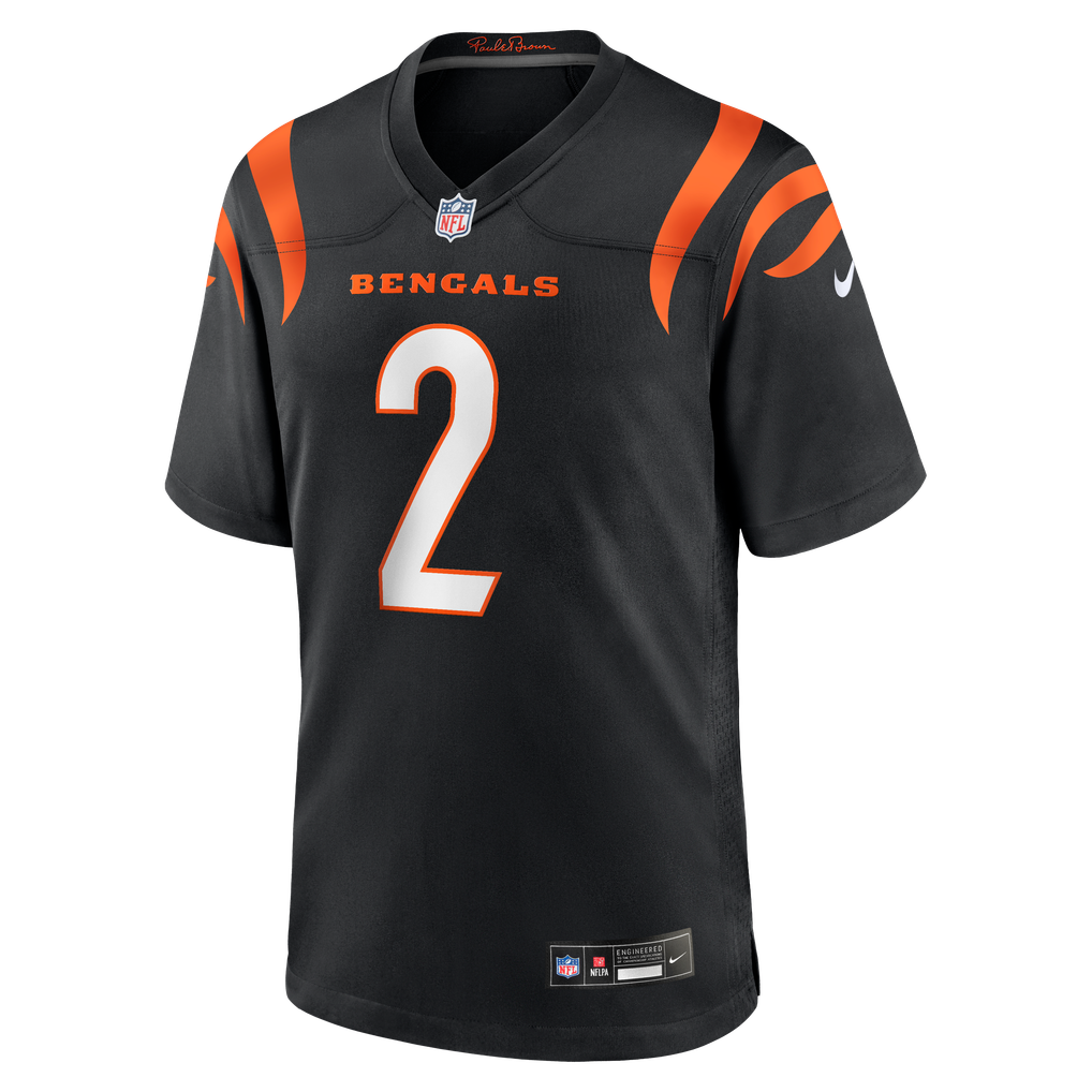 Men's Cincinnati Bengals Evan McPherson Nike Black Game Jersey - Image 3