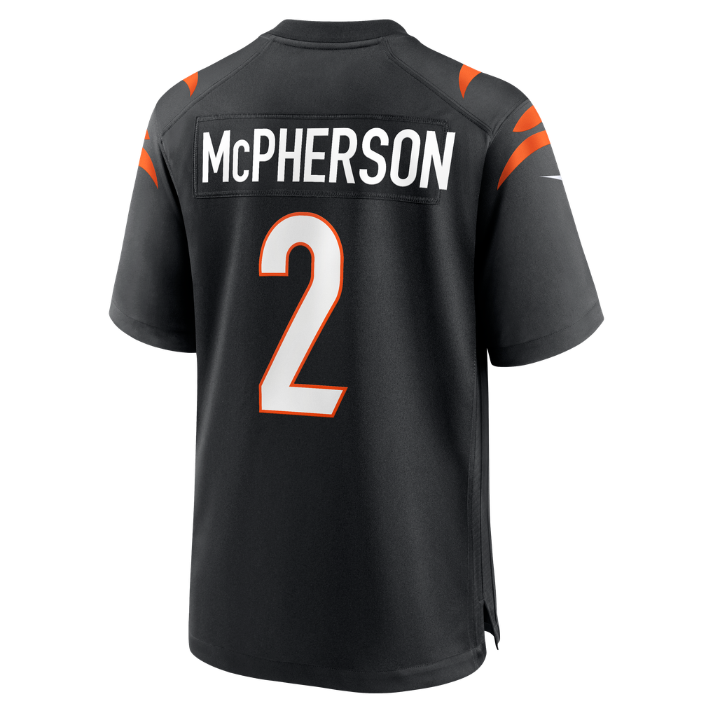 Men's Cincinnati Bengals Evan McPherson Nike Black Game Jersey - Image 4