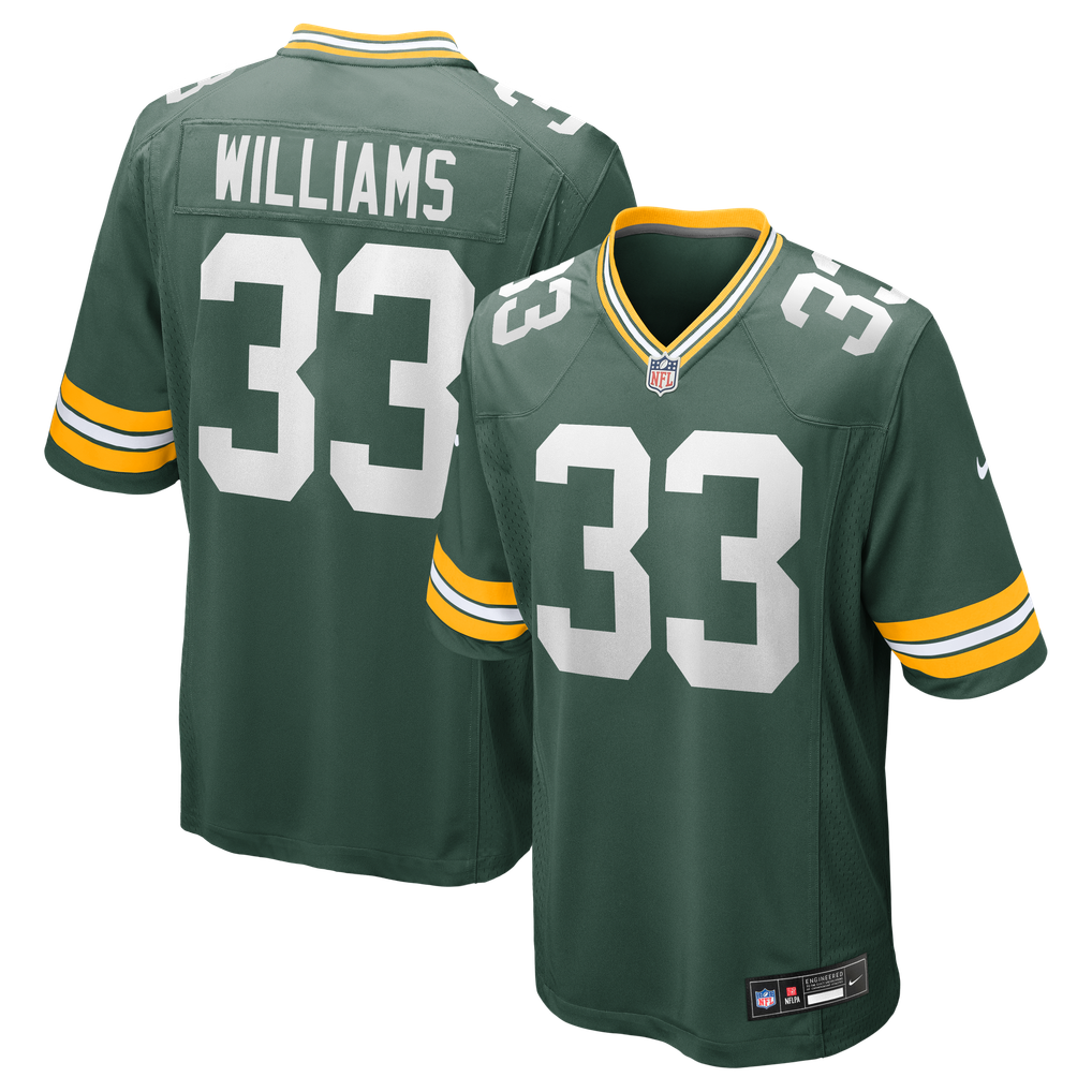 Men's Green Bay Packers Evan Williams Nike  Green  Game Jersey - Image 2