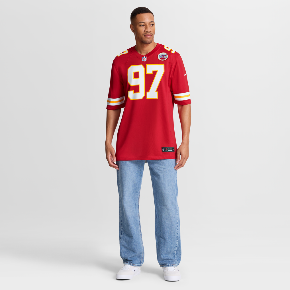 Men's Kansas City Chiefs Felix Anudike-Uzomah Nike Red  Game Jersey - Image 8