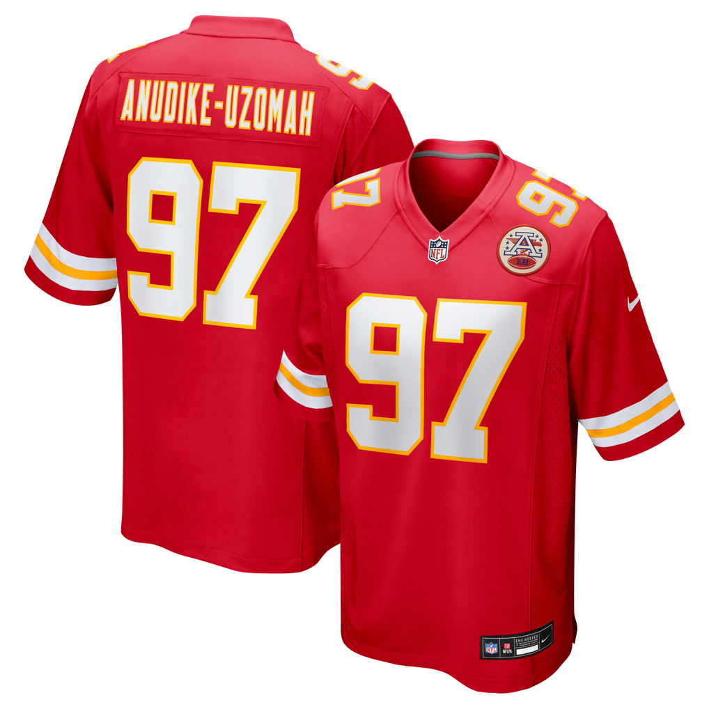 Men's Kansas City Chiefs Felix Anudike-Uzomah Nike Red  Game Jersey - Image 2