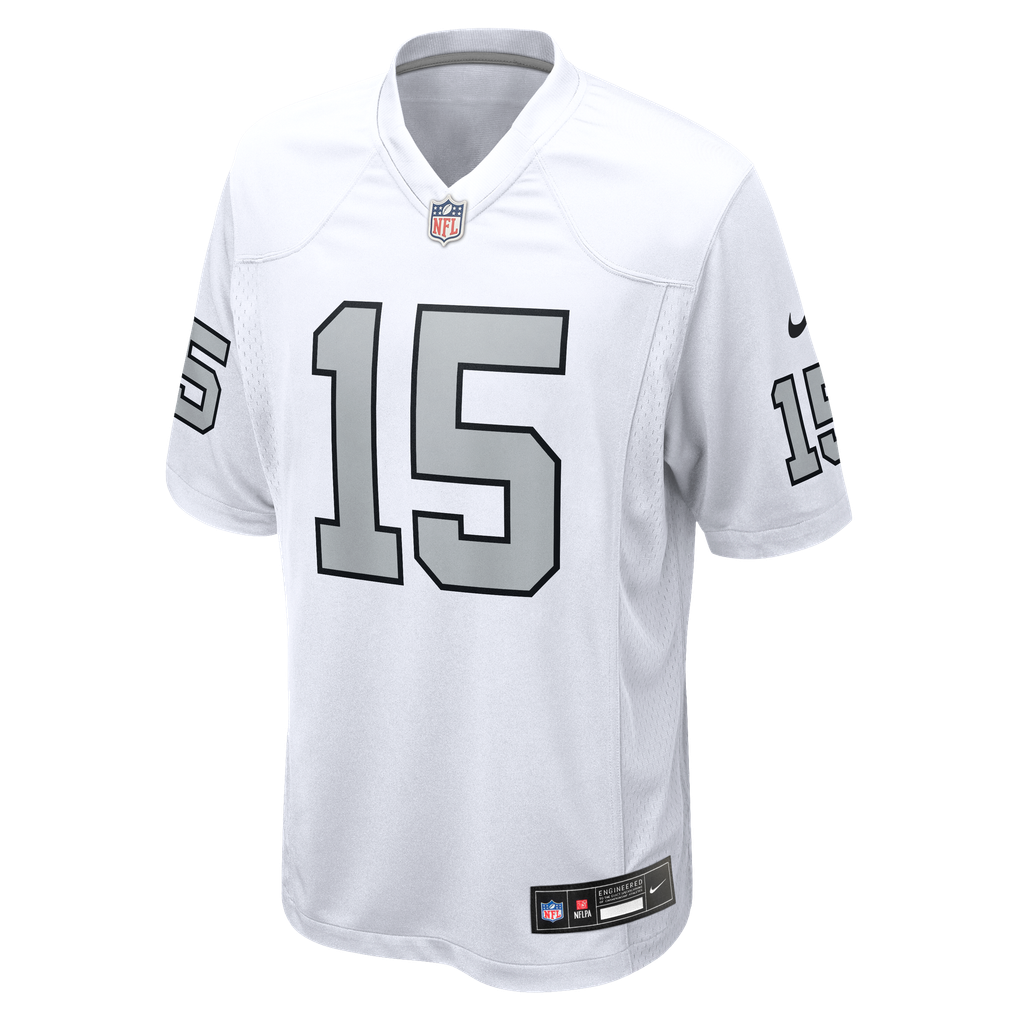 Men's Las Vegas Raiders Fernando Mendoza Nike White Alternate Game Player Jersey - Image 3
