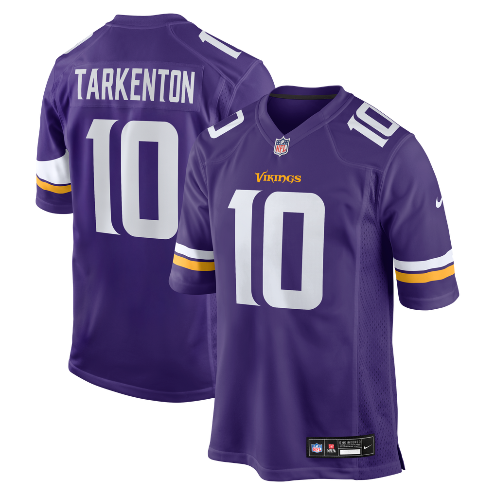 Men's Minnesota Vikings Fran Tarkenton Nike Purple Game Retired Player Jersey - Image 2