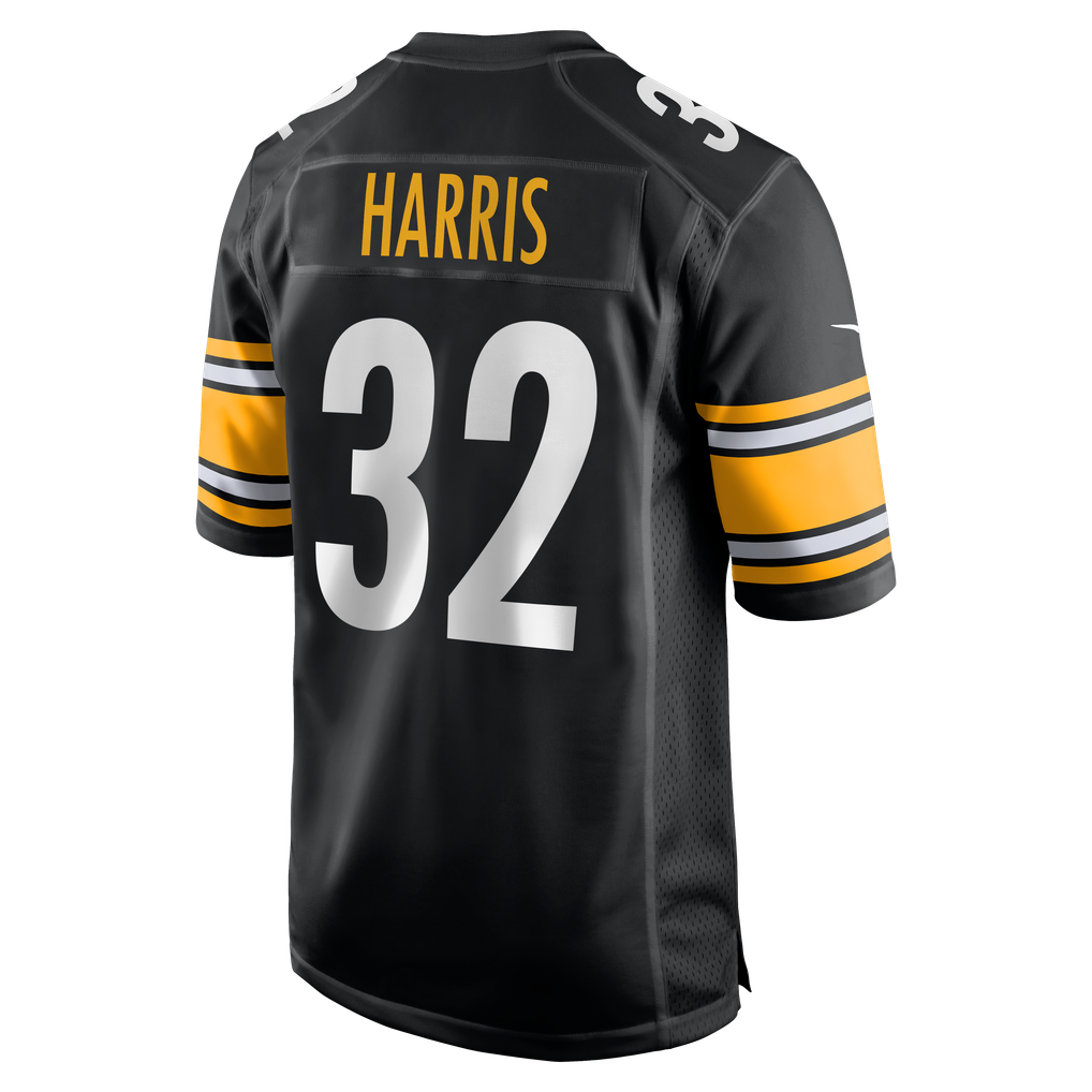 Men's Pittsburgh Steelers Franco Harris Nike Black Game Retired Player Jersey - Image 4