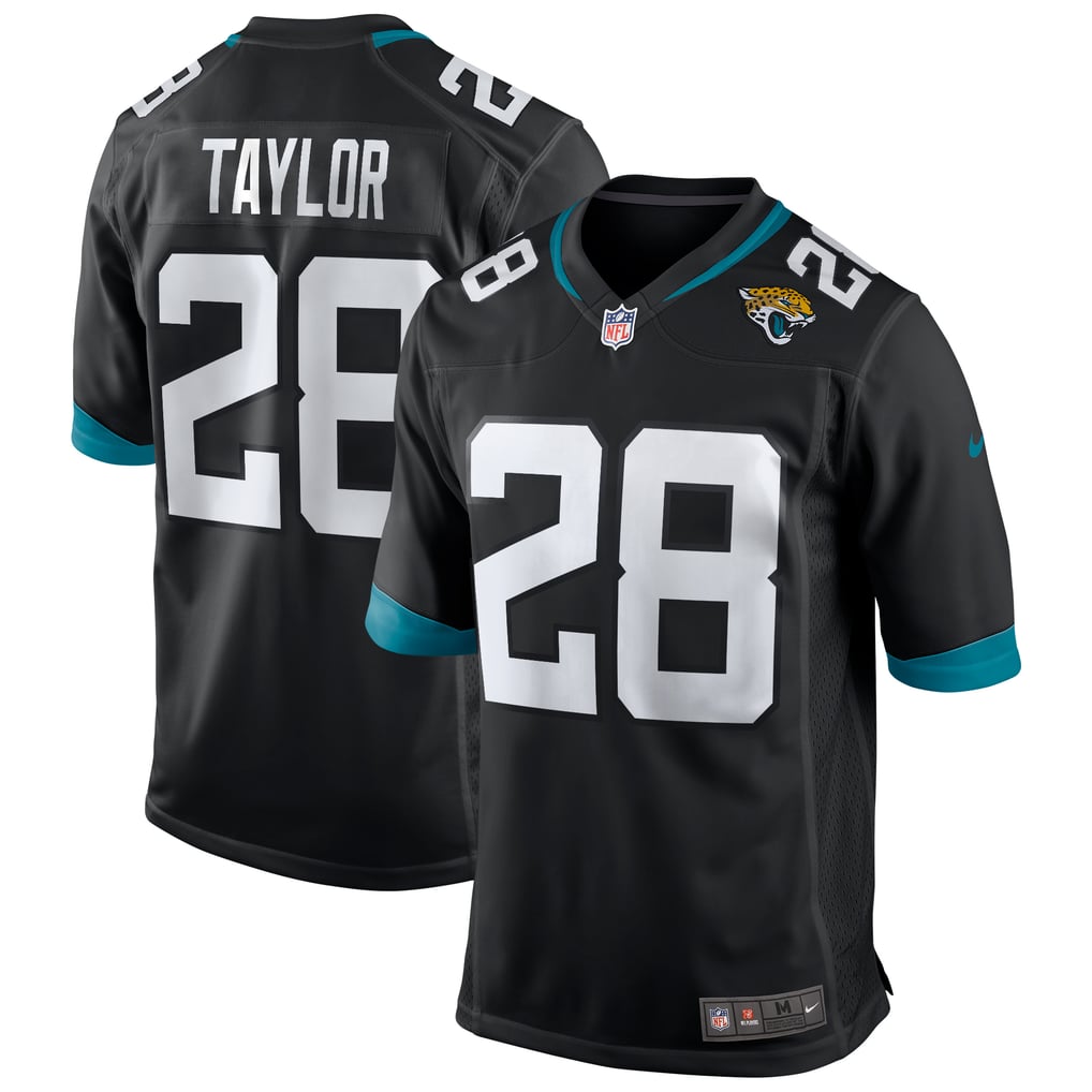 Men's Jacksonville Jaguars Fred Taylor Nike Black Retired Player Alternate Game Jersey - Image 1