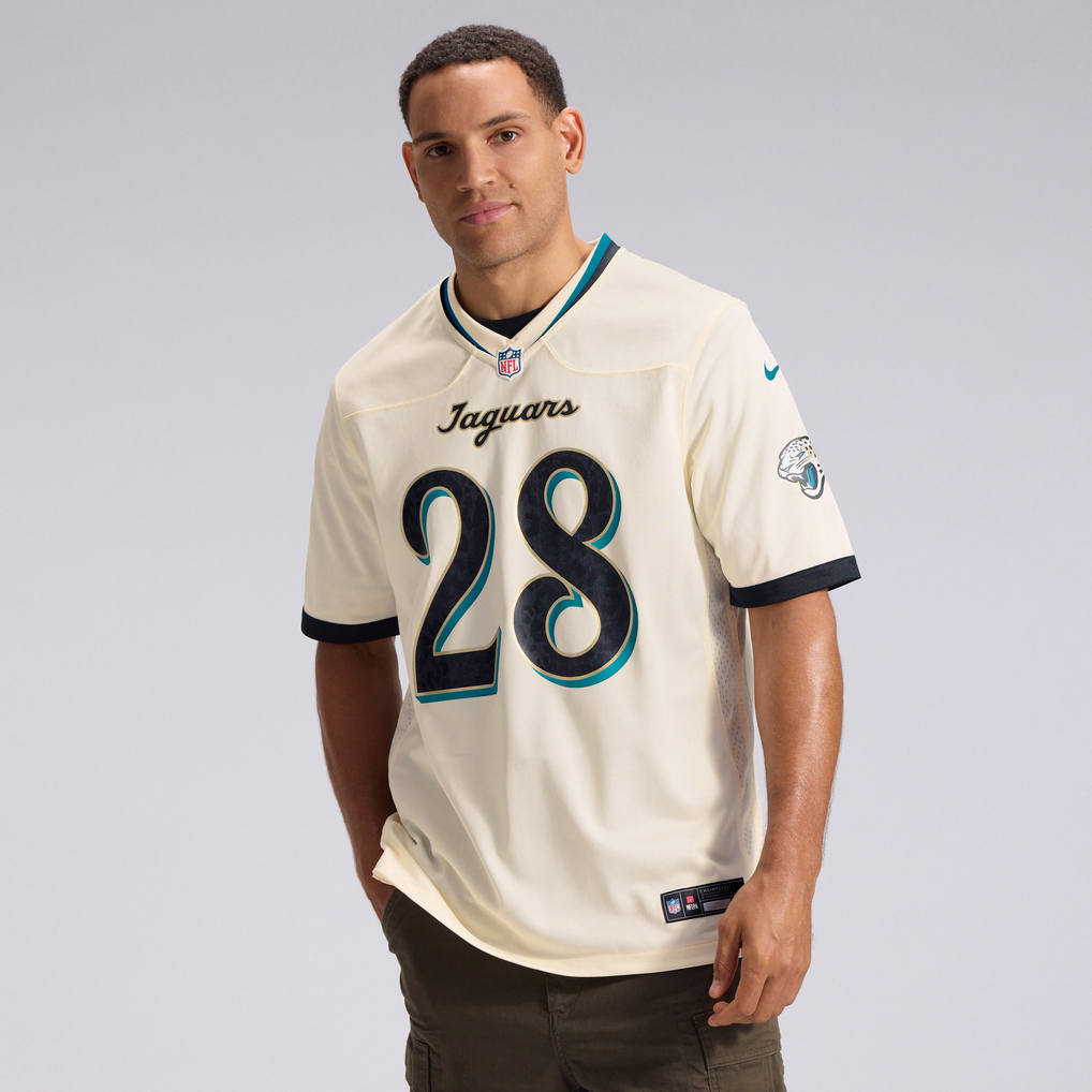 Men's Jacksonville Jaguars Fred Taylor Nike Natural 2026 Rivalries Collection Game Jersey - Image 3
