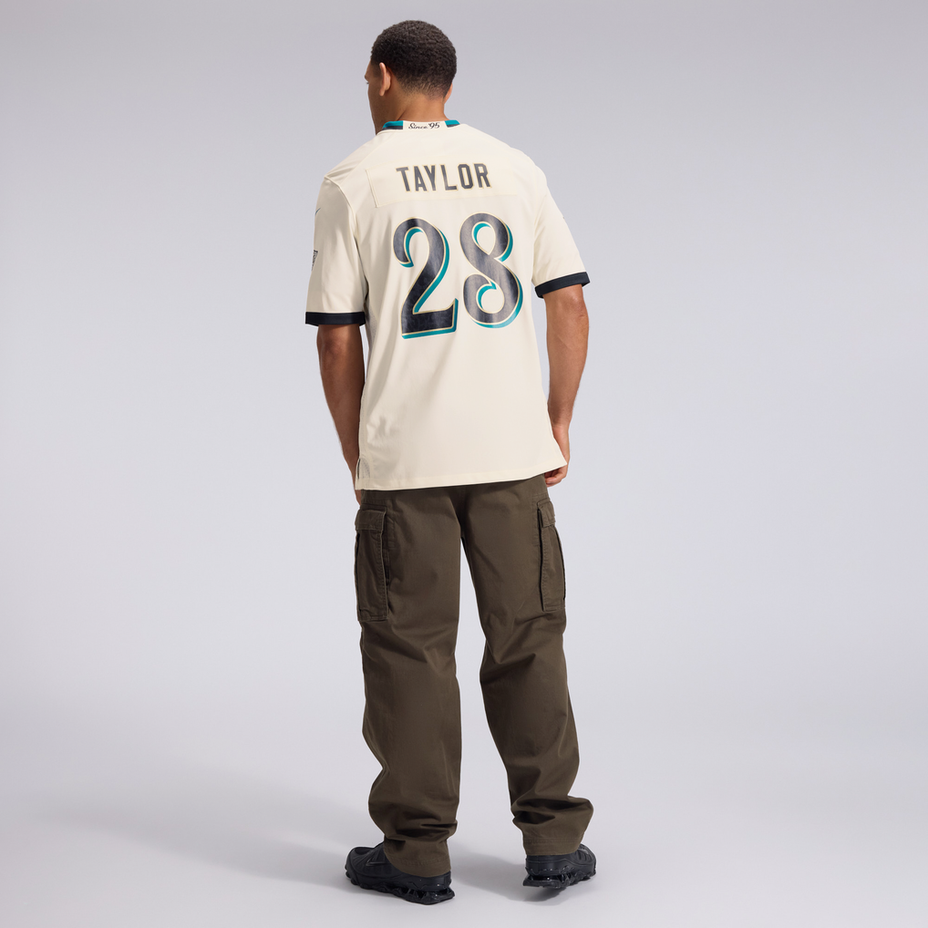 Men's Jacksonville Jaguars Fred Taylor Nike Natural 2026 Rivalries Collection Game Jersey - Image 6