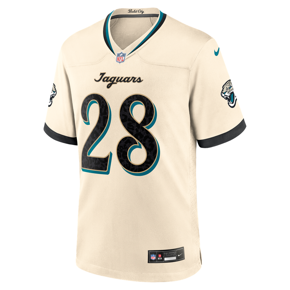 Men's Jacksonville Jaguars Fred Taylor Nike Natural 2026 Rivalries Collection Game Jersey - Image 7