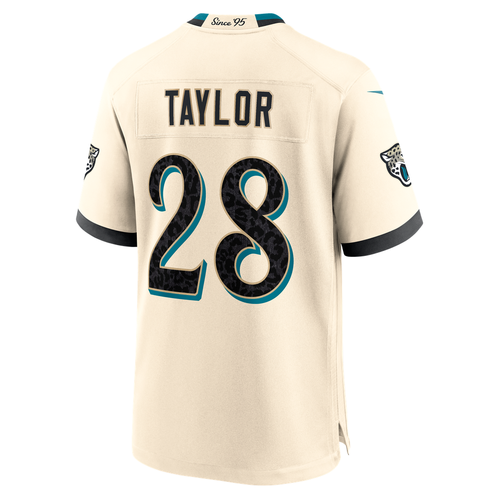 Men's Jacksonville Jaguars Fred Taylor Nike Natural 2026 Rivalries Collection Game Jersey - Image 8