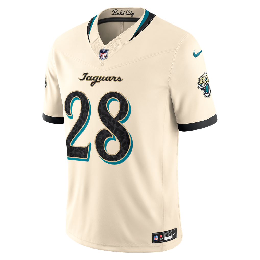 Men's Jacksonville Jaguars Fred Taylor Nike Natural 2026 Rivalries Collection Stitched Limited Jersey - Image 3