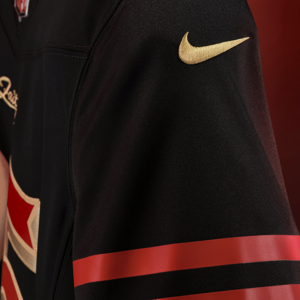 Men's San Francisco 49ers Fred Warner Nike Black Rivalries Collection Stitched Limited Jersey - Image 11