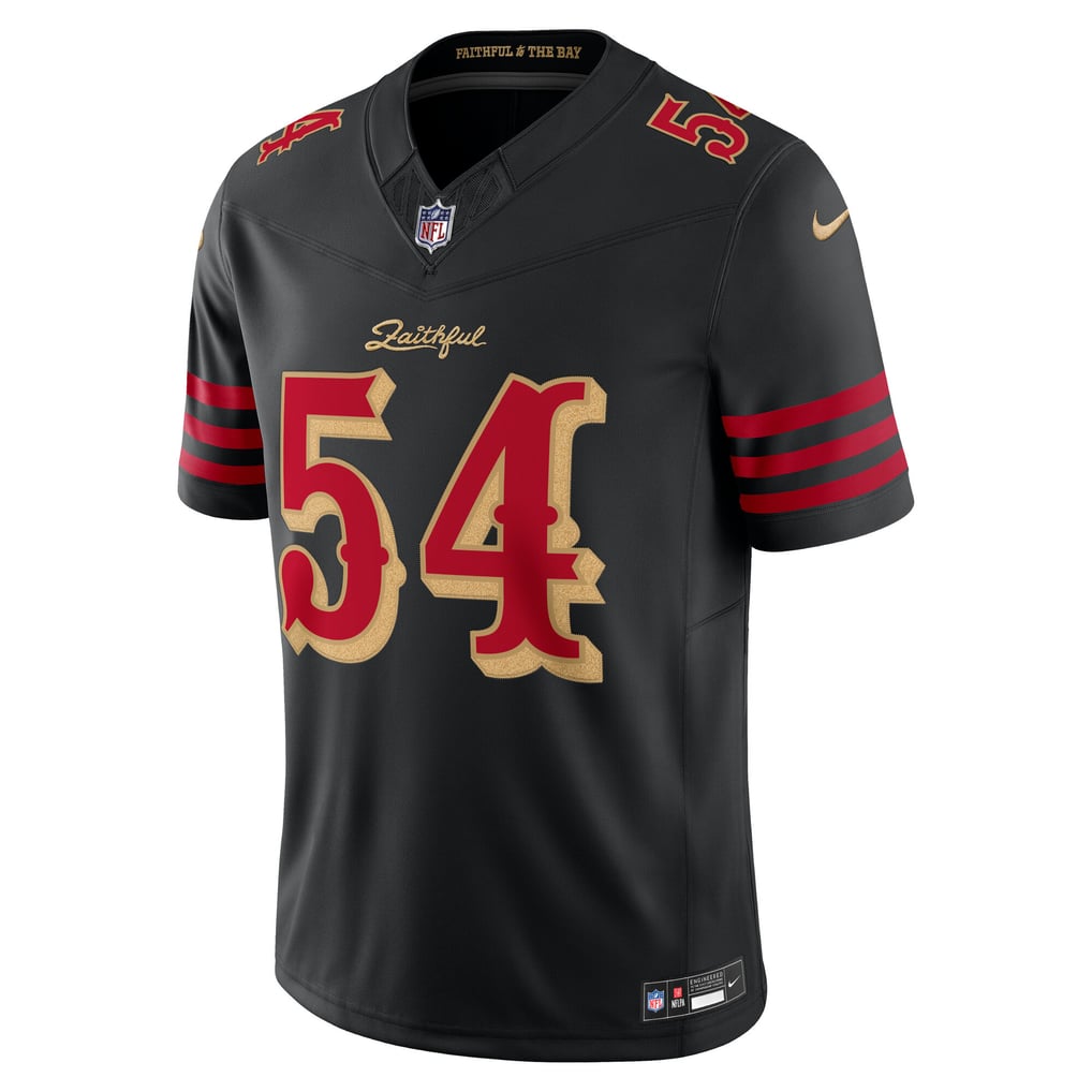 Men's San Francisco 49ers Fred Warner Nike Black Rivalries Collection Stitched Limited Jersey - Image 3