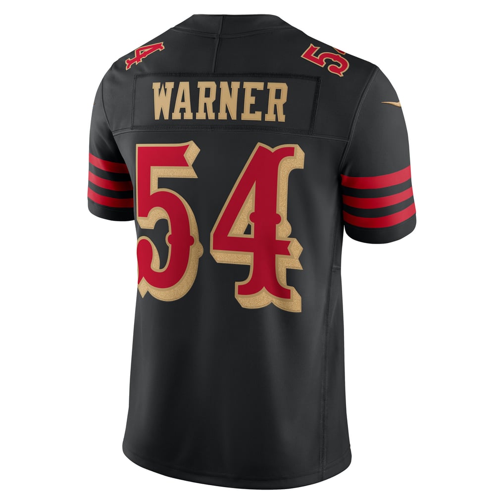 Men's San Francisco 49ers Fred Warner Nike Black Rivalries Collection Stitched Limited Jersey - Image 4