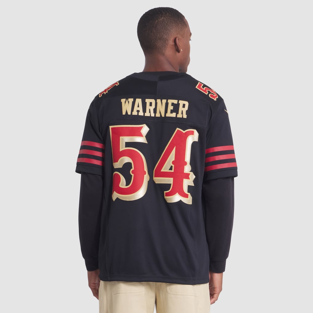 Men's San Francisco 49ers Fred Warner Nike Black Rivalries Collection Stitched Limited Jersey - Image 6