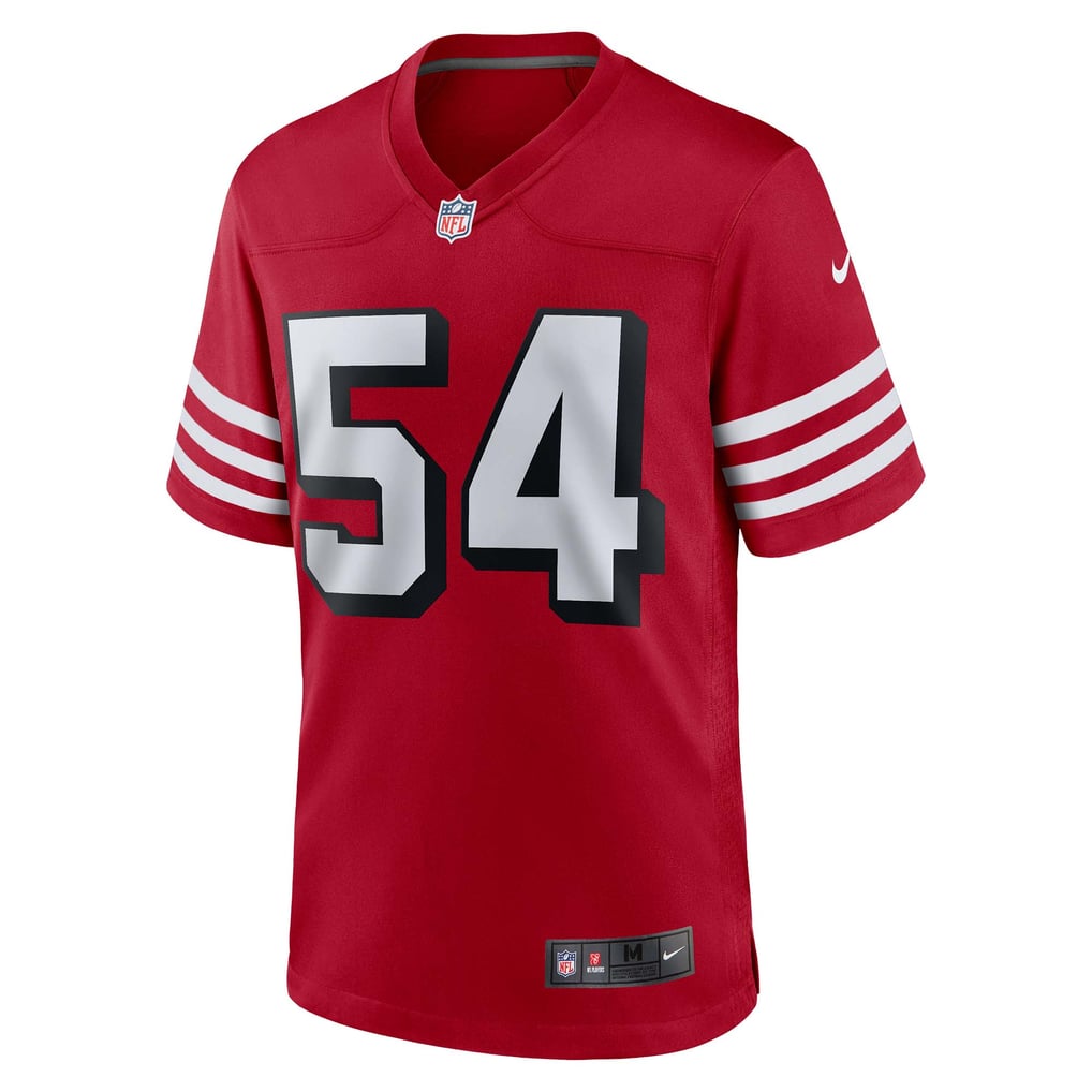 Men's San Francisco 49ers Fred Warner Nike Scarlet Alternate Game Jersey - Image 3