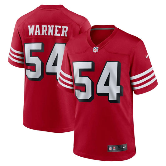 Men's San Francisco 49ers Fred Warner Nike Scarlet Alternate Game Jersey - Image 1