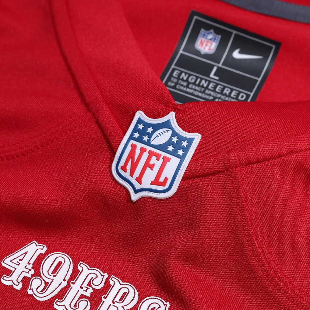 Men's San Francisco 49ers Fred Warner Nike Scarlet Player Game Jersey - Image 5