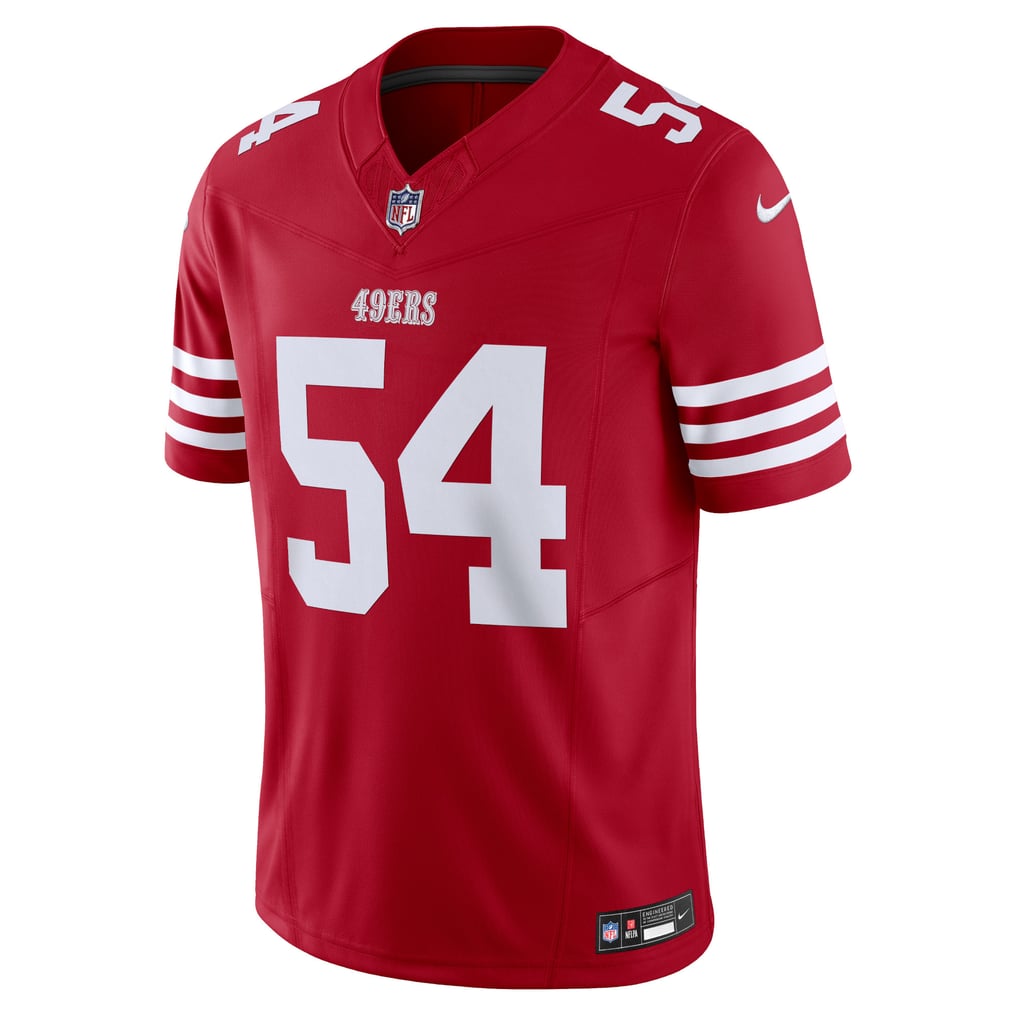 Men's San Francisco 49ers Fred Warner Nike Scarlet Vapor F.U.S.E. Limited Jersey - Image 3