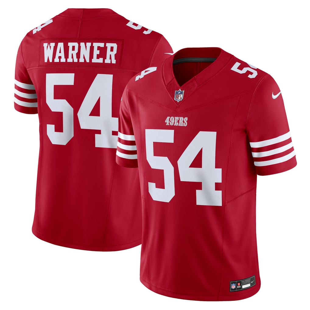 Men's San Francisco 49ers Fred Warner Nike Scarlet Vapor F.U.S.E. Limited Jersey - Image 1