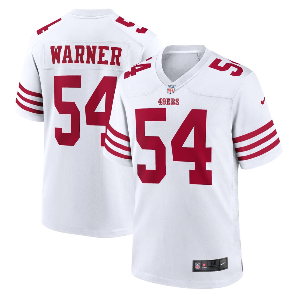 Men's San Francisco 49ers Fred Warner Nike White Player Game Jersey - Image 2